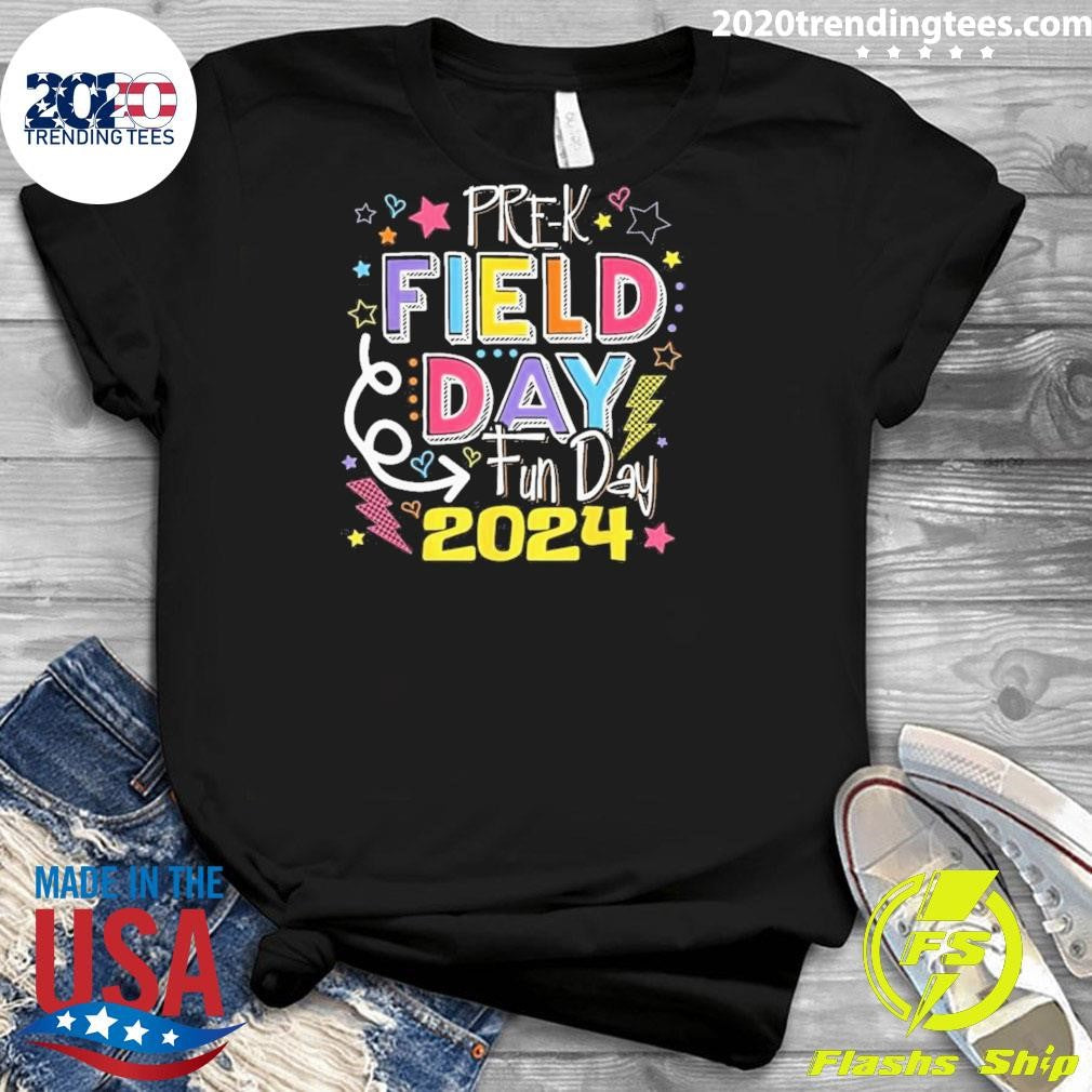 Original Pre K Field Day 2024 Teacher - Adult & Kids T-Shirts, Sweatshirts & Hoodies apparel design preview 3
