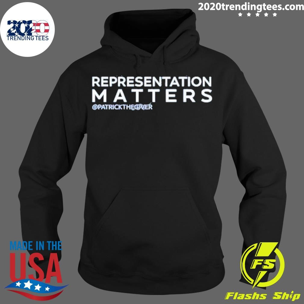 Original Representation Matters Patrickthegiver - Adult & Kids T-Shirts, Sweatshirts & Hoodies apparel design preview 2