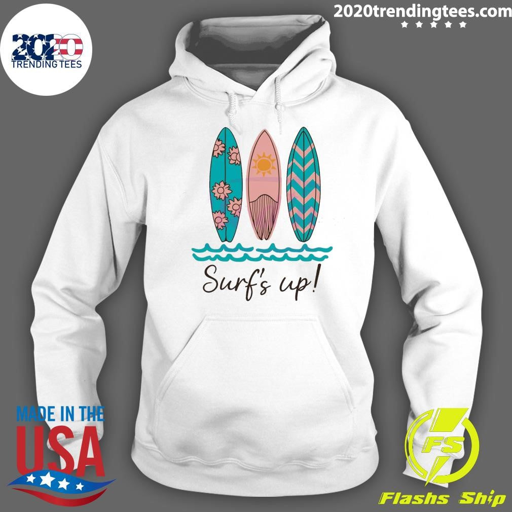 Original Retro Surfs Up Summer Beach Vibes - Adult & Kids T-Shirts, Sweatshirts & Hoodies apparel design preview 2