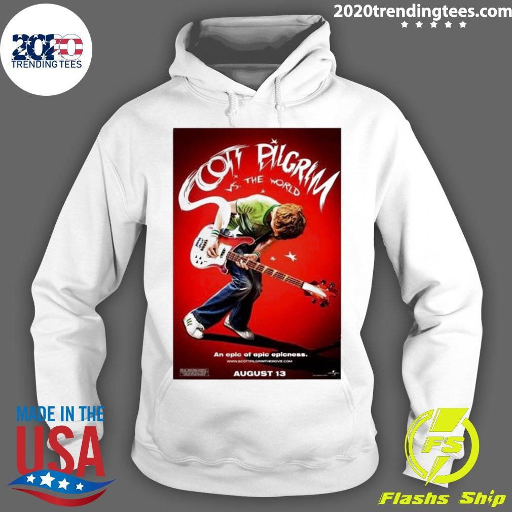 Original Scott Pilgrim Vs The World Movie Poster - Adult & Kids T-Shirts, Sweatshirts & Hoodies apparel design preview 2