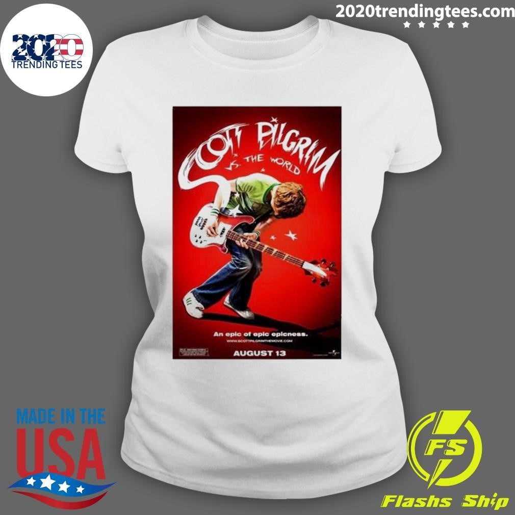 Original Scott Pilgrim Vs The World Movie Poster - Adult & Kids T-Shirts, Sweatshirts & Hoodies apparel design preview 3
