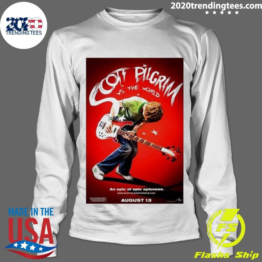 Original Scott Pilgrim Vs The World Movie Poster - Adult & Kids T-Shirts, Sweatshirts & Hoodies apparel design preview 4