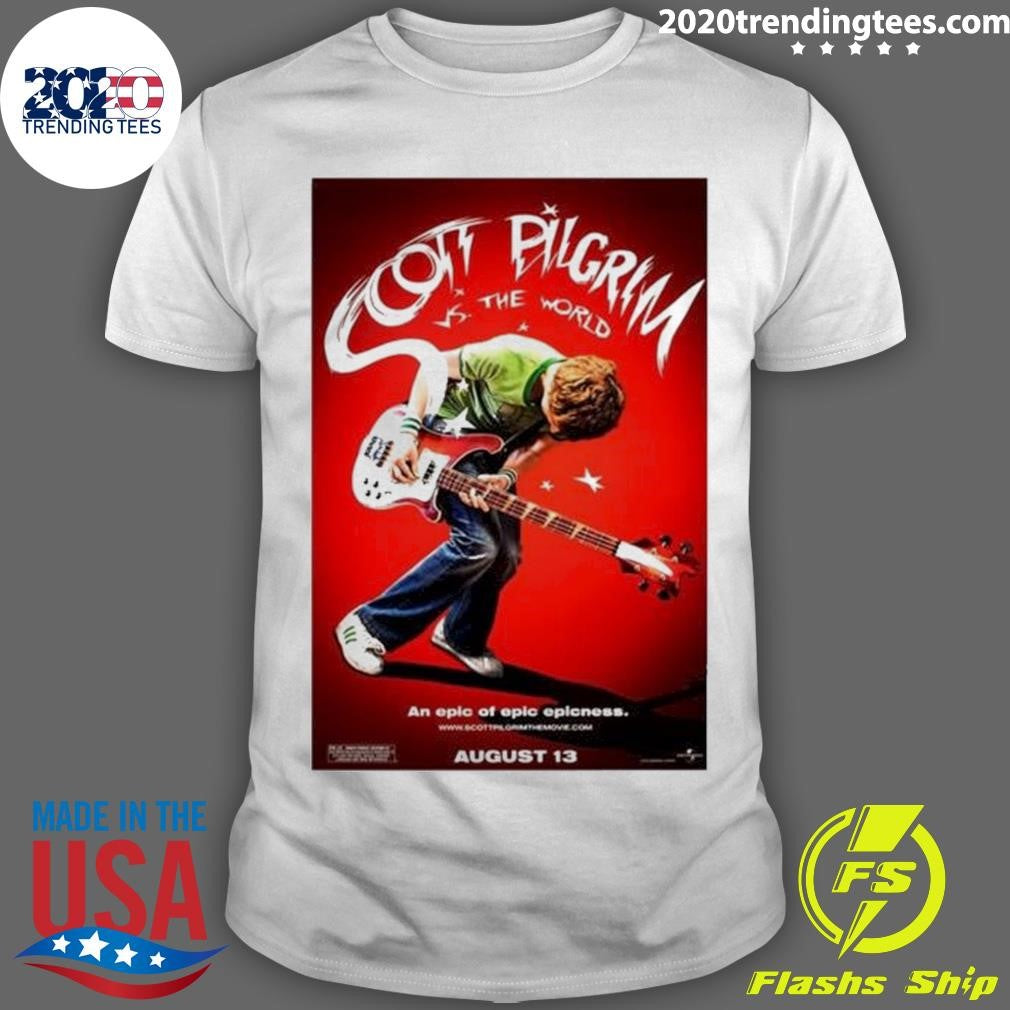 Original Scott Pilgrim Vs The World Movie Poster - Adult & Kids T-Shirts, Sweatshirts & Hoodies apparel design preview 1