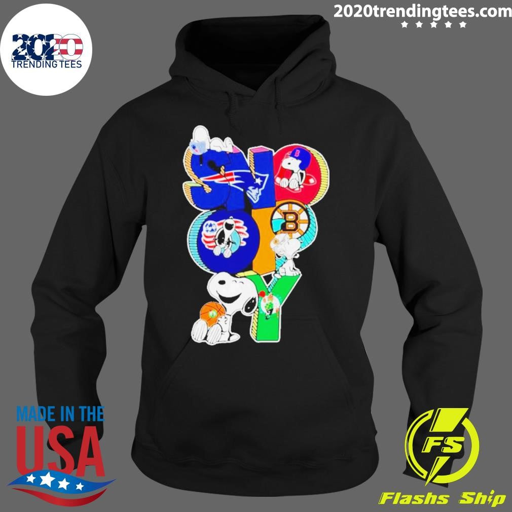 Original Snoopy Boston Sports Team Logo - Adult & Kids T-Shirts, Sweatshirts & Hoodies apparel design preview 2