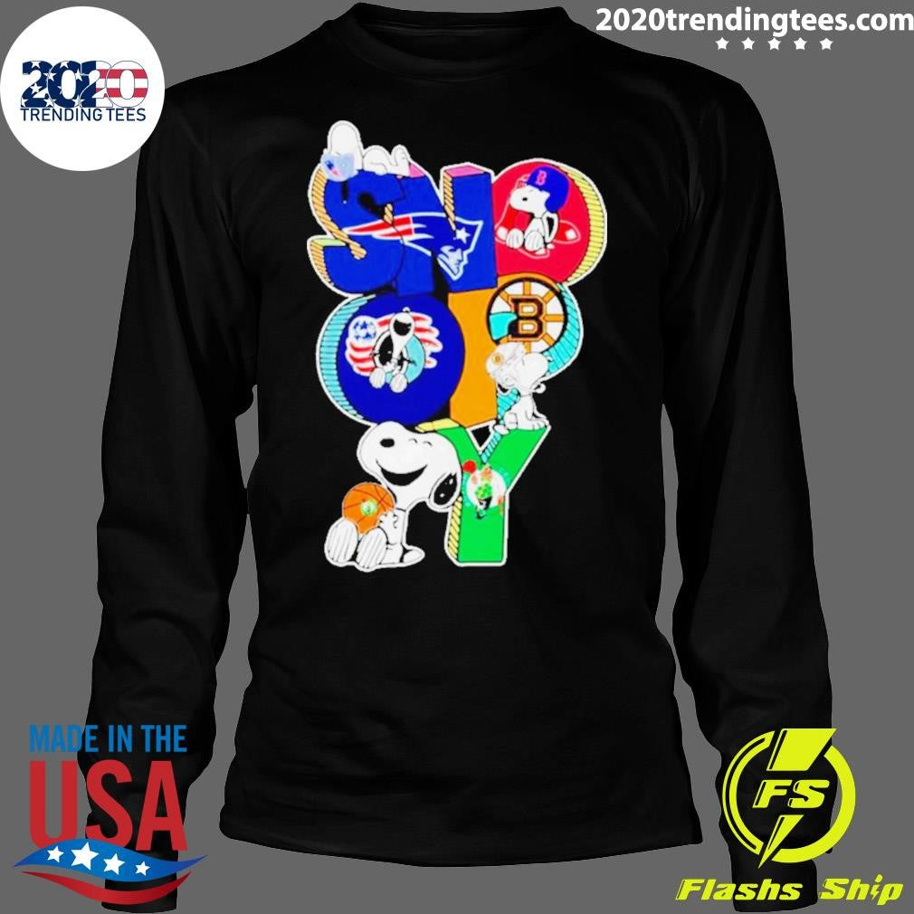 Original Snoopy Boston Sports Team Logo - Adult & Kids T-Shirts, Sweatshirts & Hoodies apparel design preview 4