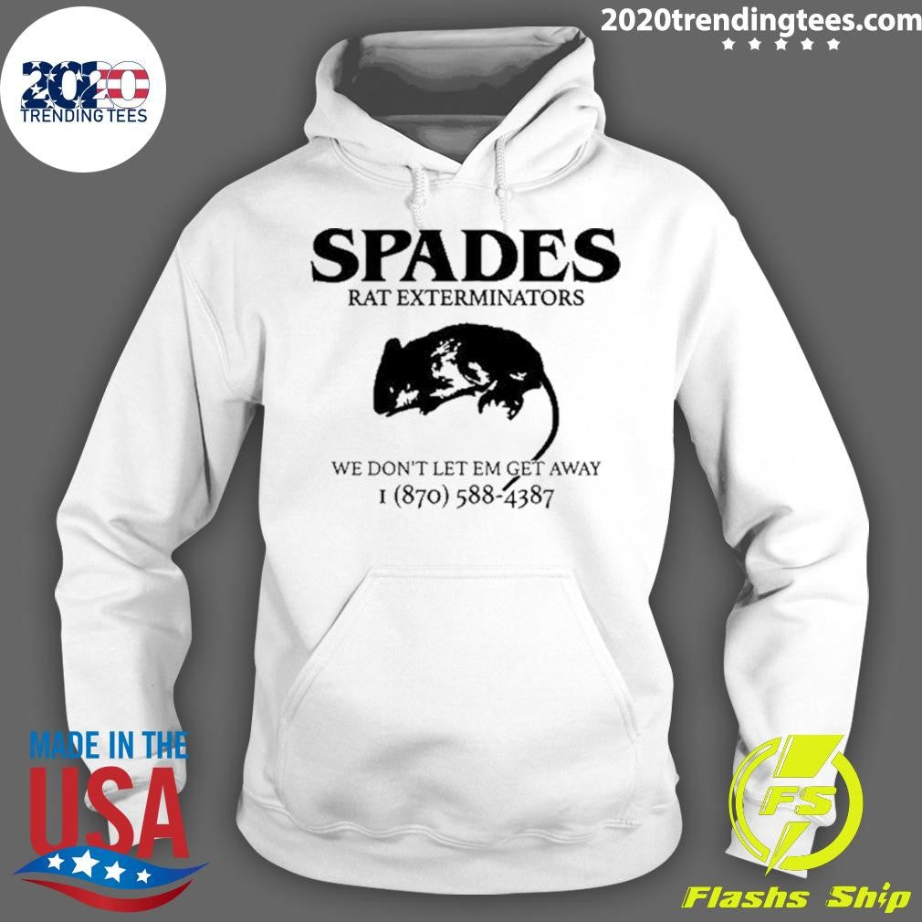 Original Spades Rat Exterminators We Don't Let Em Get - Adult & Kids T-Shirts, Sweatshirts & Hoodies apparel design preview 2