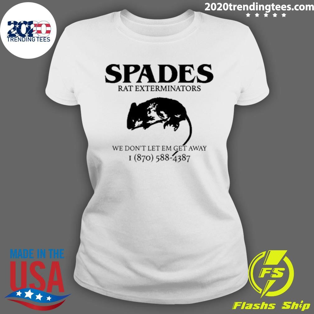 Original Spades Rat Exterminators We Don't Let Em Get - Adult & Kids T-Shirts, Sweatshirts & Hoodies apparel design preview 3