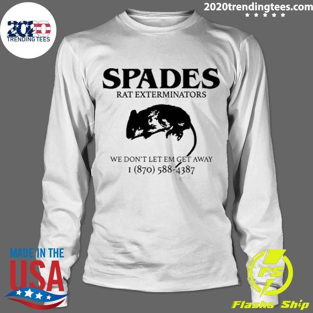 Original Spades Rat Exterminators We Don't Let Em Get - Adult & Kids T-Shirts, Sweatshirts & Hoodies apparel design preview 4