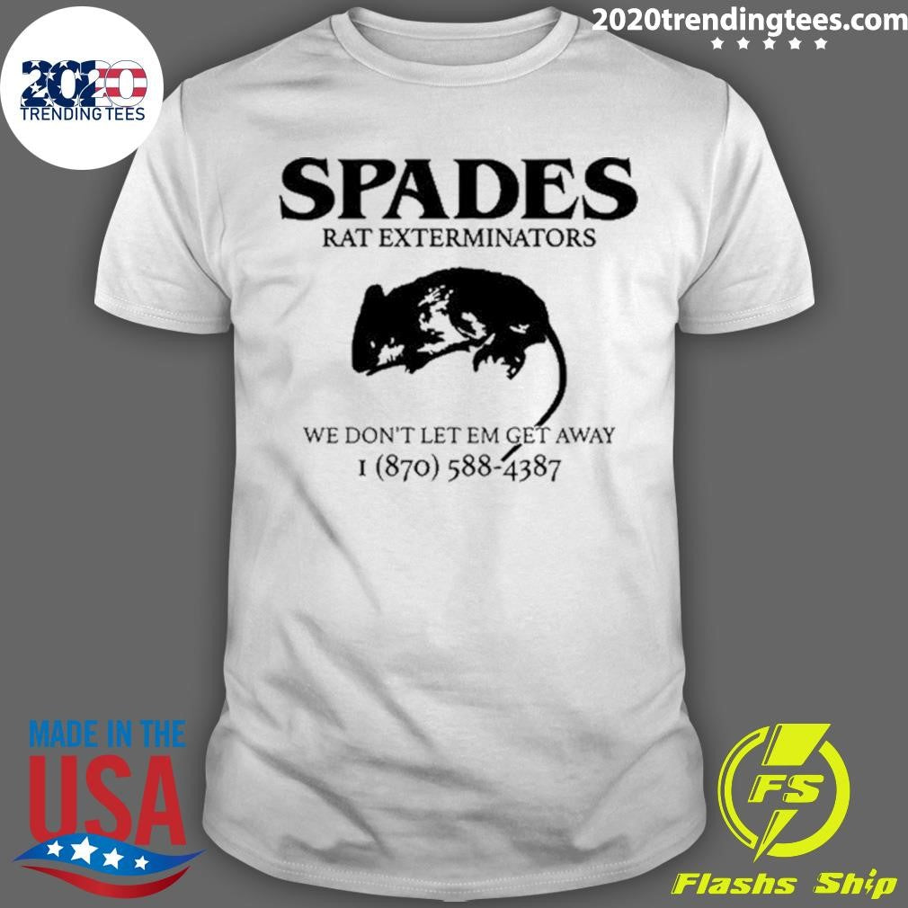 Original Spades Rat Exterminators We Don't Let Em Get - Adult & Kids T-Shirts, Sweatshirts & Hoodies apparel design preview 1