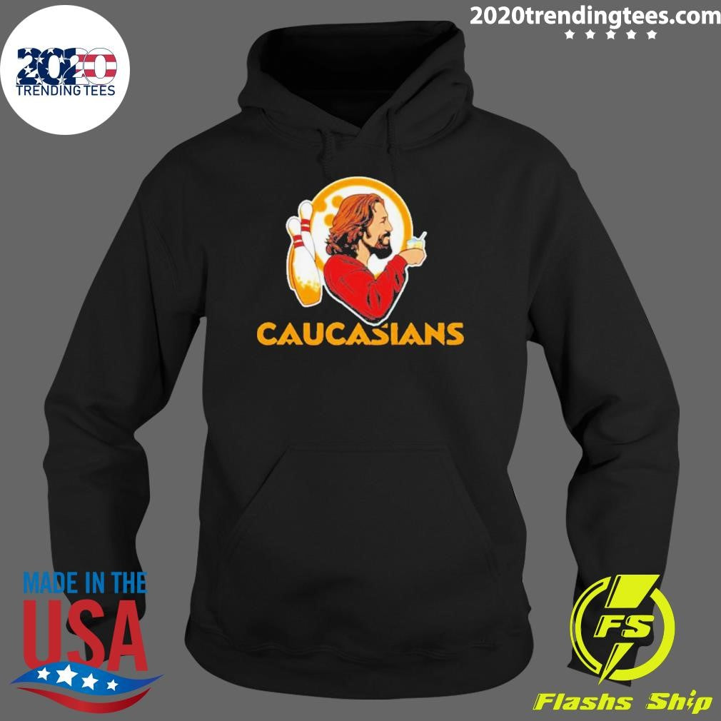 Original The Caucasians Bowling Logo - Adult & Kids T-Shirts, Sweatshirts & Hoodies apparel design preview 2