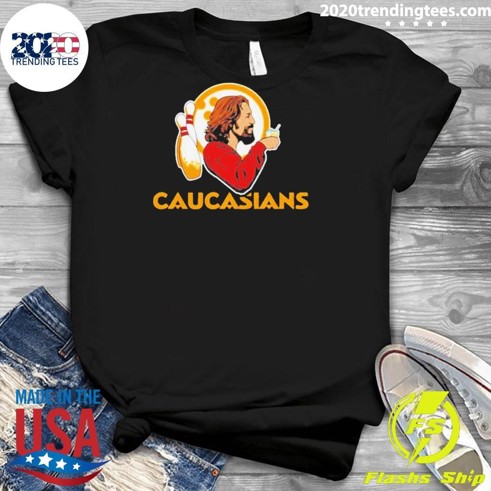 Original The Caucasians Bowling Logo - Adult & Kids T-Shirts, Sweatshirts & Hoodies apparel design preview 3