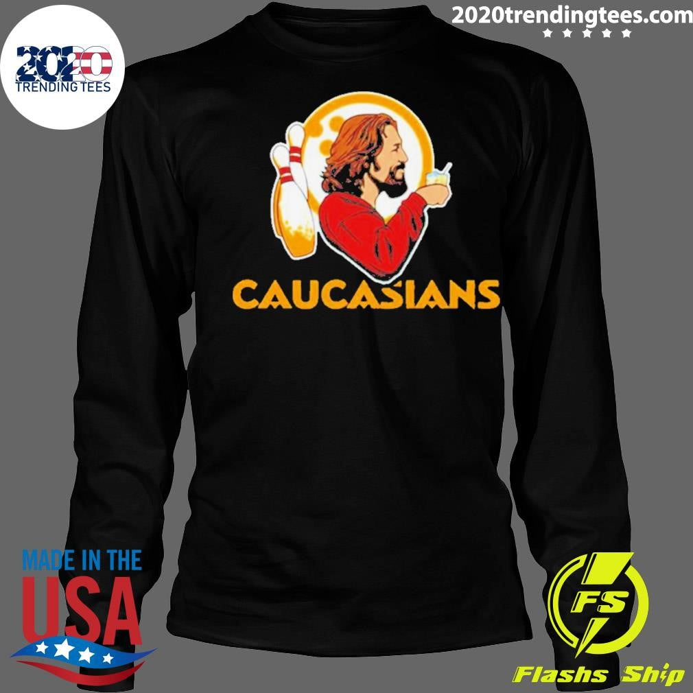 Original The Caucasians Bowling Logo - Adult & Kids T-Shirts, Sweatshirts & Hoodies apparel design preview 4