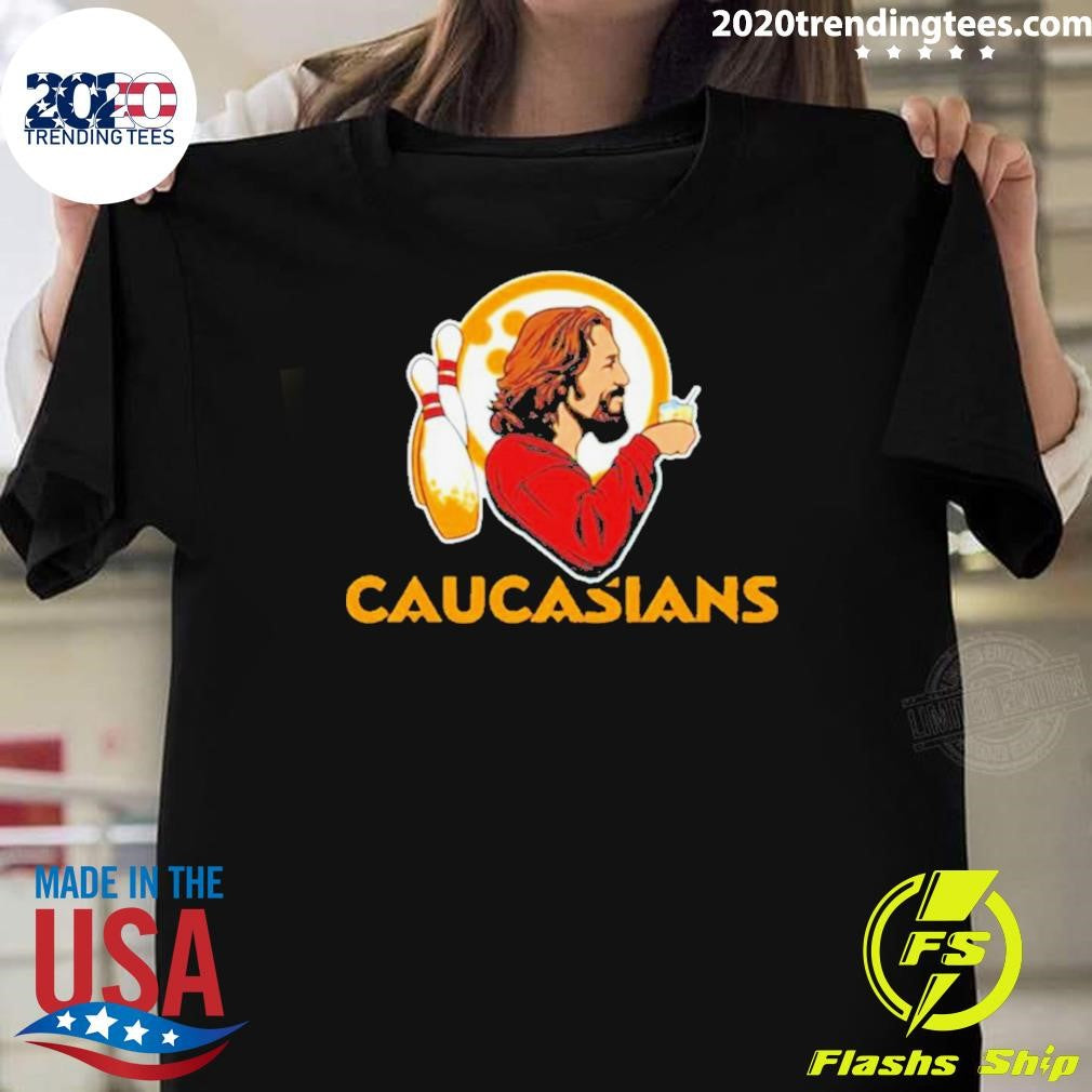 Original The Caucasians Bowling Logo - Adult & Kids T-Shirts, Sweatshirts & Hoodies apparel design preview 1