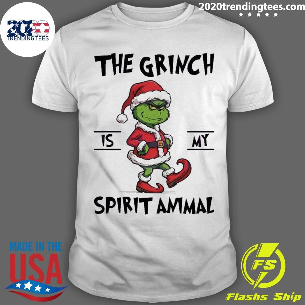 Original The Grinch Is My Spirit Animal - Adult & Kids T-Shirts, Sweatshirts & Hoodies apparel design preview 1