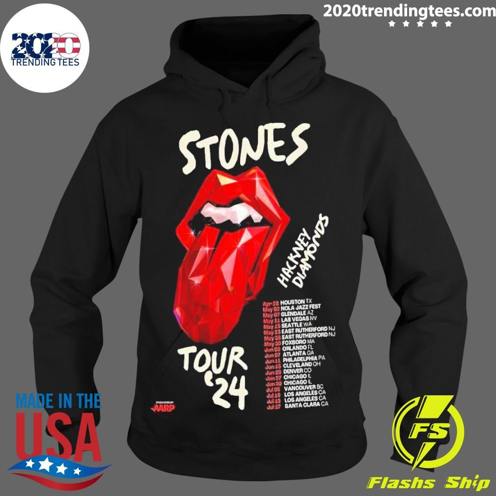 Original The Rolling Stones Hackney Diamonds 2024 - Adult & Kids T-Shirts, Sweatshirts & Hoodies apparel design preview 2