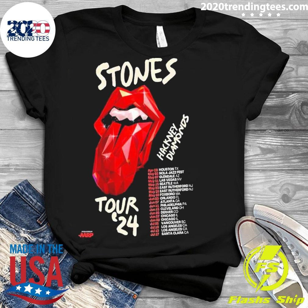 Original The Rolling Stones Hackney Diamonds 2024 - Adult & Kids T-Shirts, Sweatshirts & Hoodies apparel design preview 3