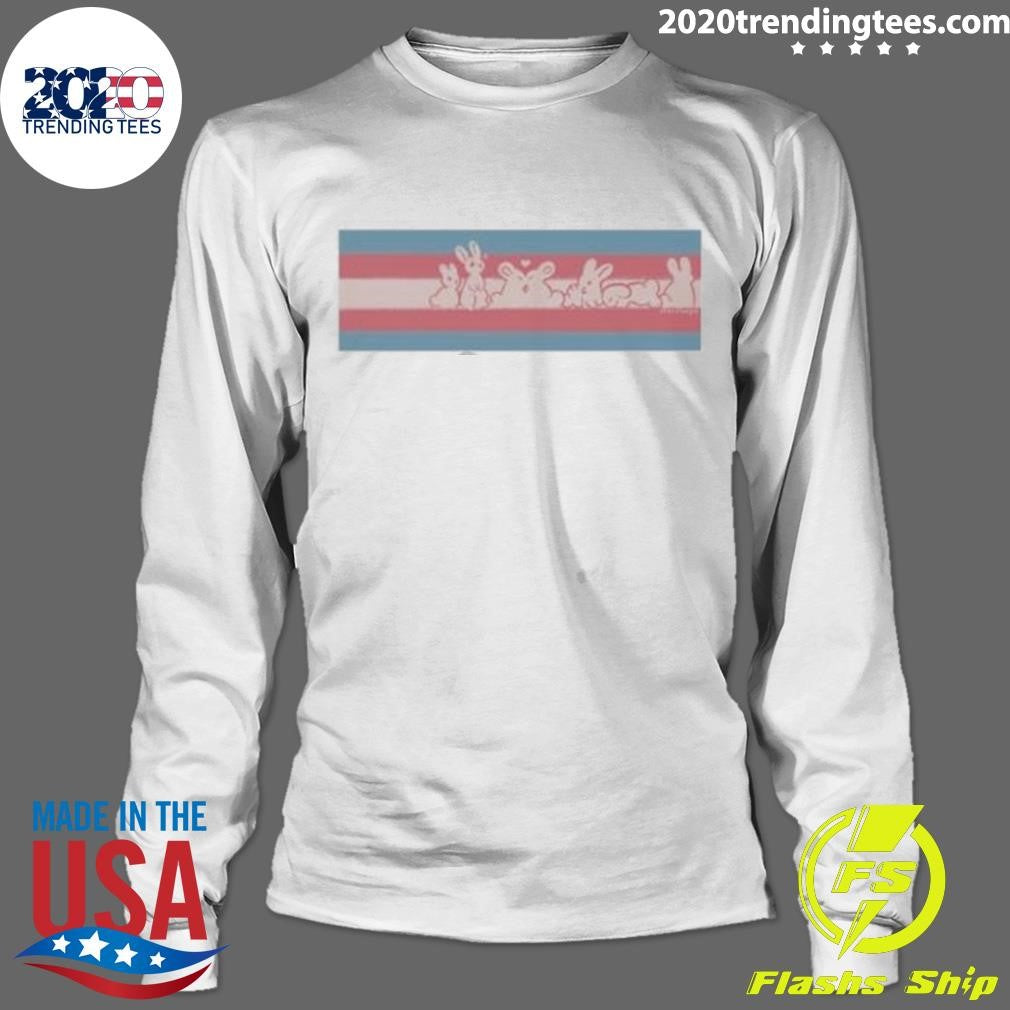 Original Trans Flag Bunnies - Adult & Kids T-Shirts, Sweatshirts & Hoodies apparel design preview 4