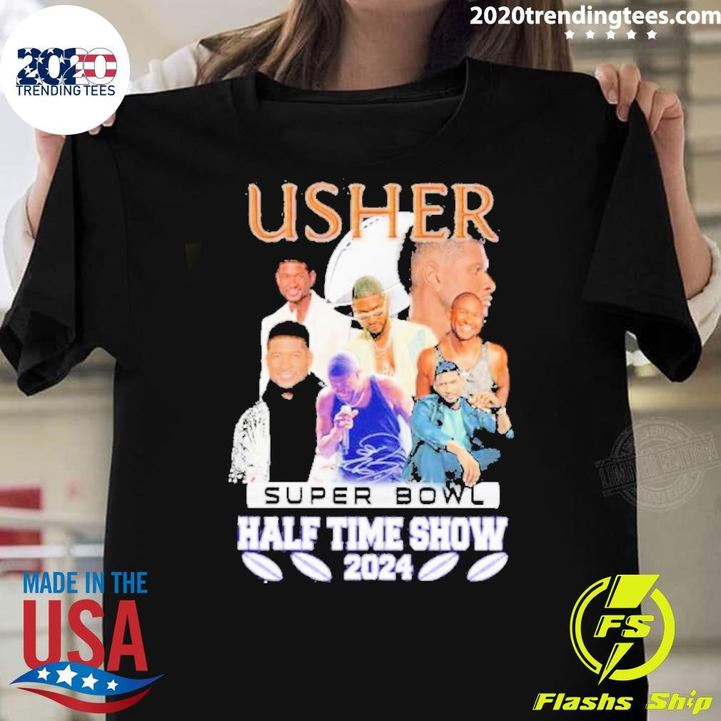 Original Usher Super Bowl Half Time Show 2024 - Adult & Kids T-Shirts, Sweatshirts & Hoodies apparel design preview 1