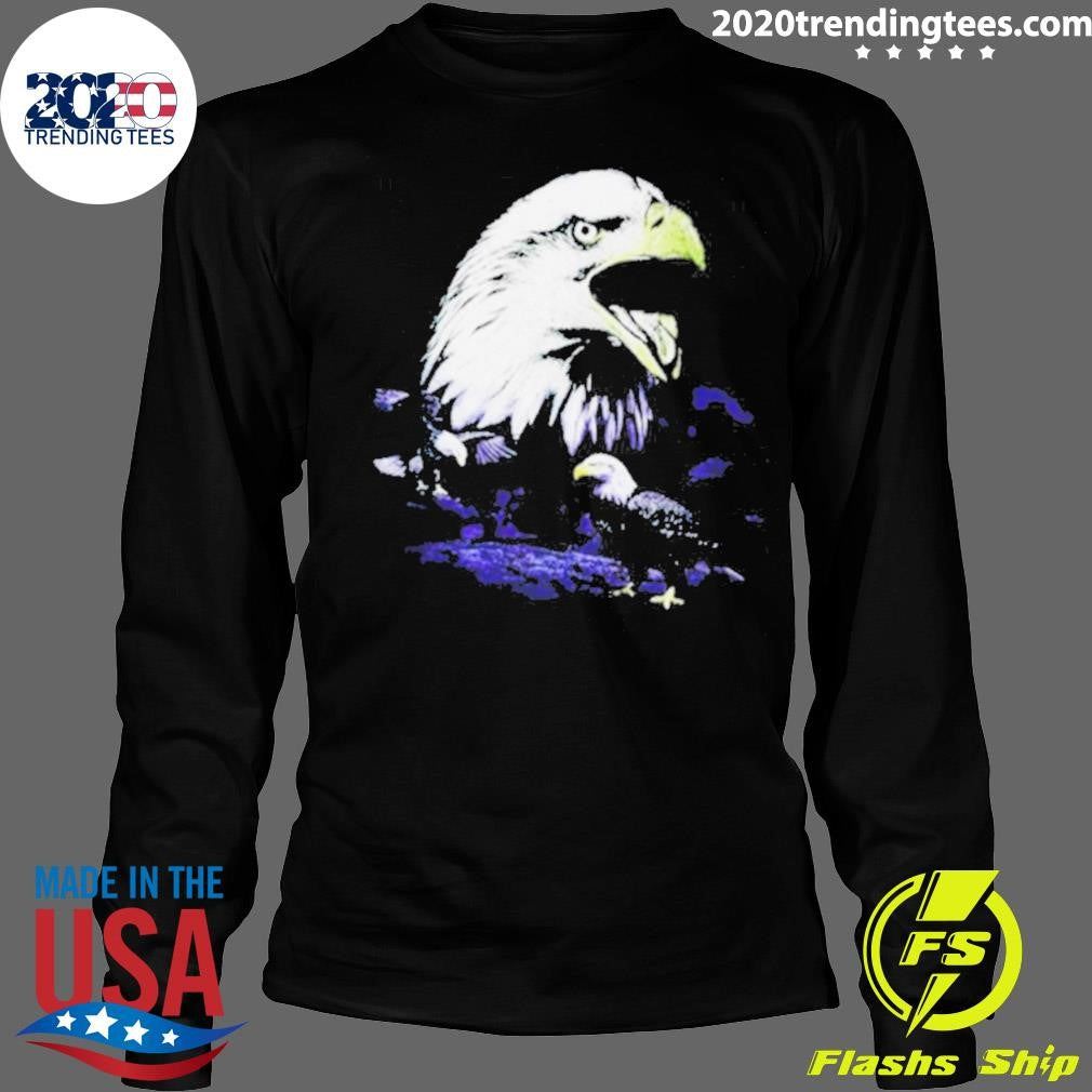 Original We Don't Trust You Eagles Distressed Hem - Adult & Kids T-Shirts, Sweatshirts & Hoodies apparel design preview 4