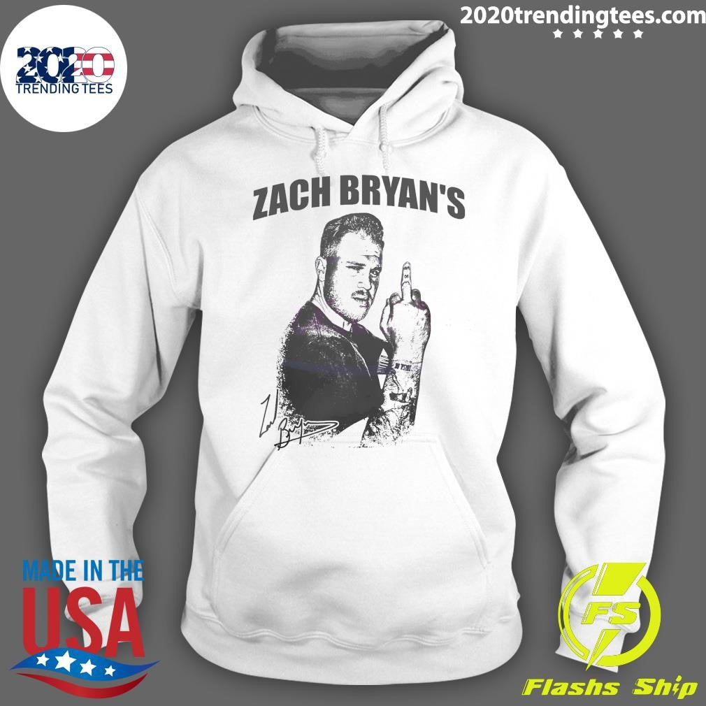 Original Zach Bryan Funny Middle Finger Vintage - Adult & Kids T-Shirts, Sweatshirts & Hoodies apparel design preview 2