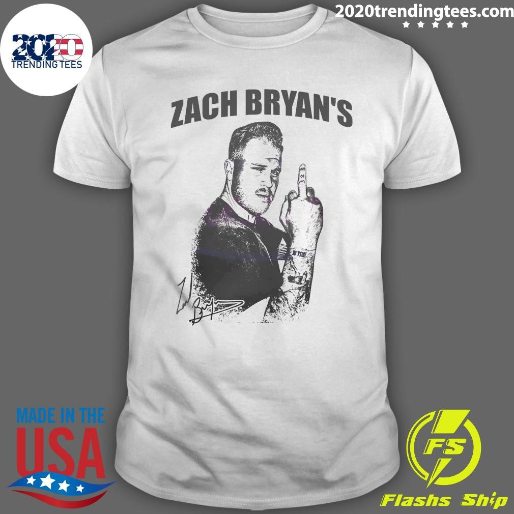 Original Zach Bryan Funny Middle Finger Vintage - Adult & Kids T-Shirts, Sweatshirts & Hoodies apparel design preview 1