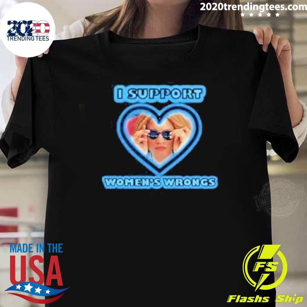 Original Zendaya I Support Women's Wrongs - Adult & Kids T-Shirts, Sweatshirts & Hoodies apparel design preview 1
