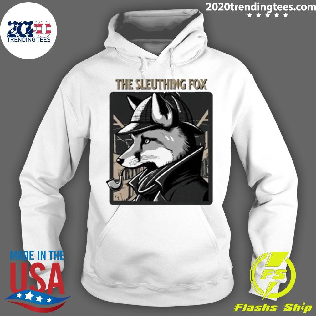 Original fox Detective The Sleuthing - Adult & Kids T-Shirts, Sweatshirts & Hoodies apparel design preview 2