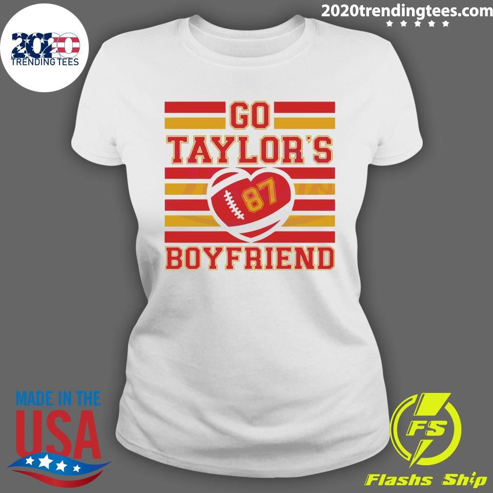 Original go Taylor's Boyfriend Funny Kelce - Adult & Kids T-Shirts, Sweatshirts & Hoodies apparel design preview 3