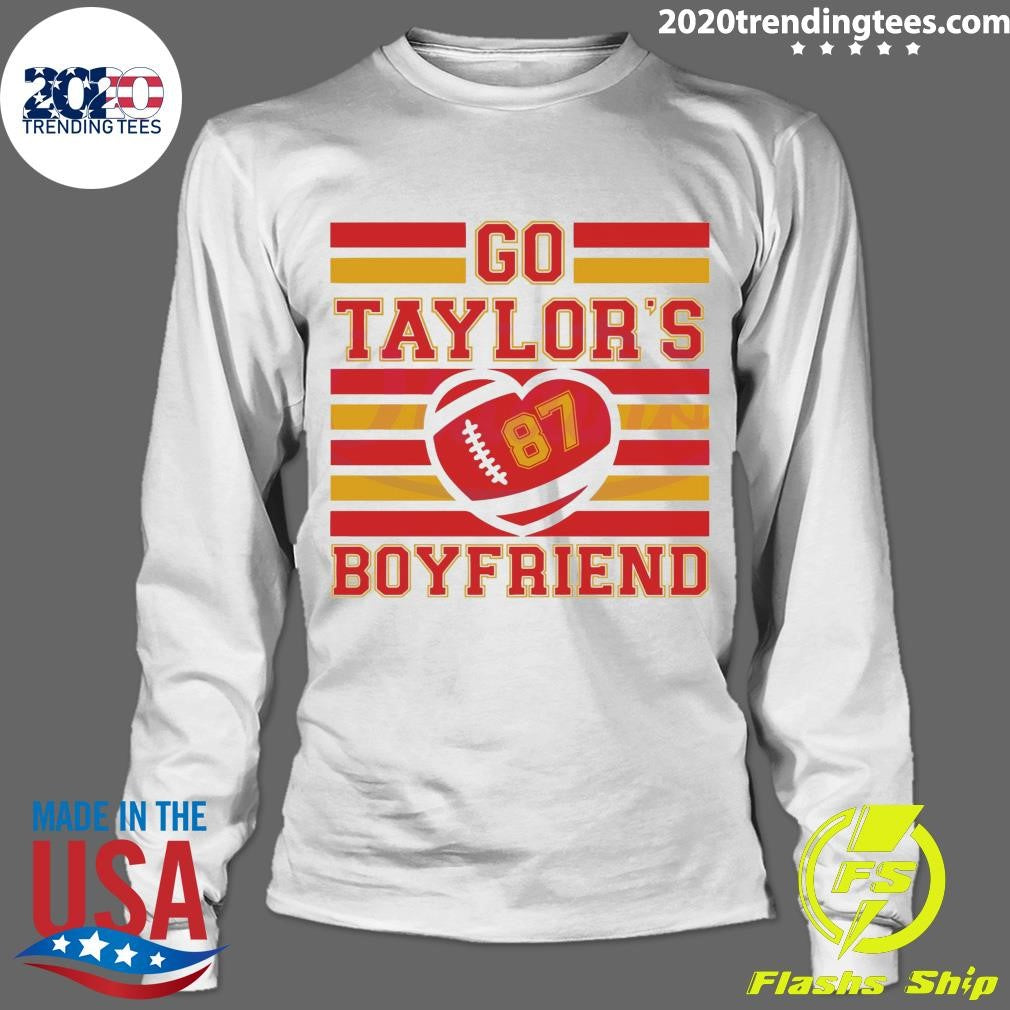 Original go Taylor's Boyfriend Funny Kelce - Adult & Kids T-Shirts, Sweatshirts & Hoodies apparel design preview 4