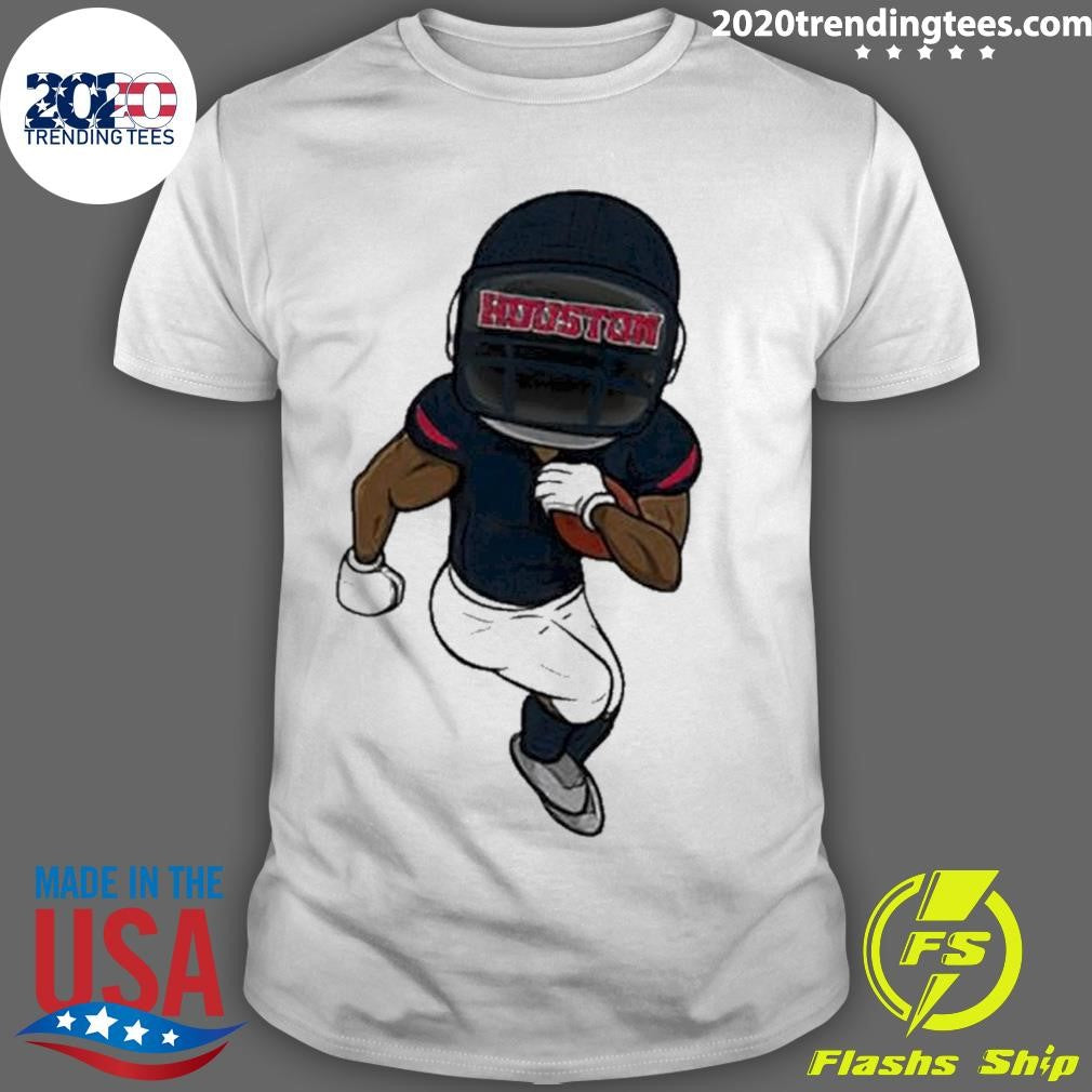 Original houston Football Player Team Colors - Adult & Kids T-Shirts, Sweatshirts & Hoodies apparel design preview 1