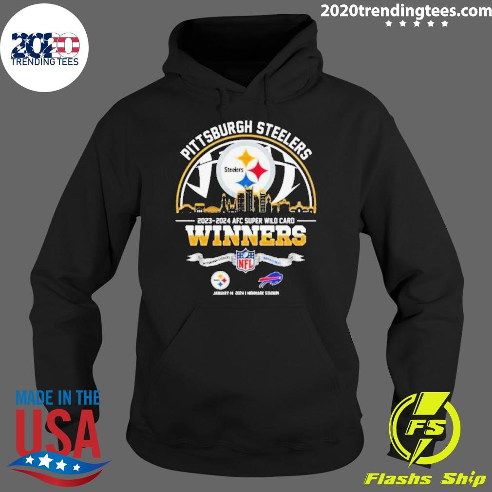 Original pittsburgh Steelers Winners Season 2023 2024 - Adult & Kids T-Shirts, Sweatshirts & Hoodies apparel design preview 2