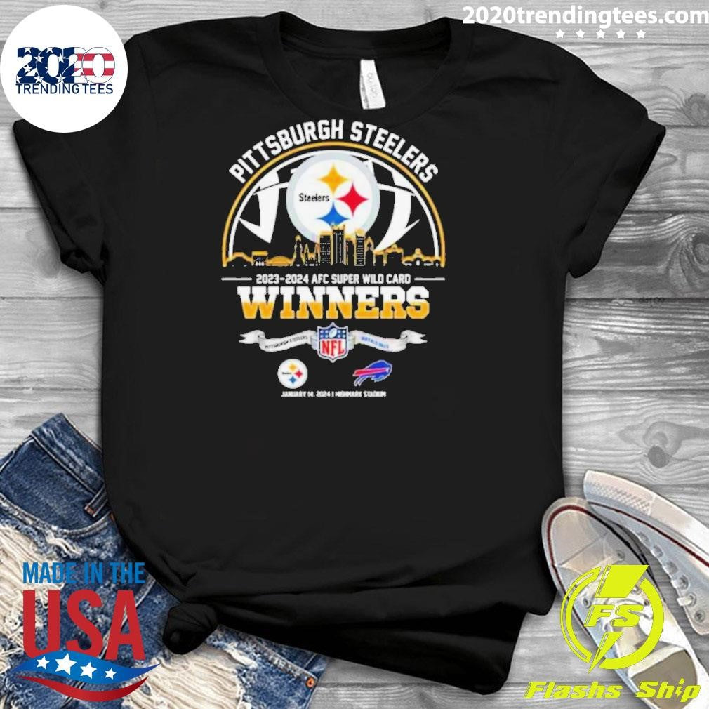 Original pittsburgh Steelers Winners Season 2023 2024 - Adult & Kids T-Shirts, Sweatshirts & Hoodies apparel design preview 3