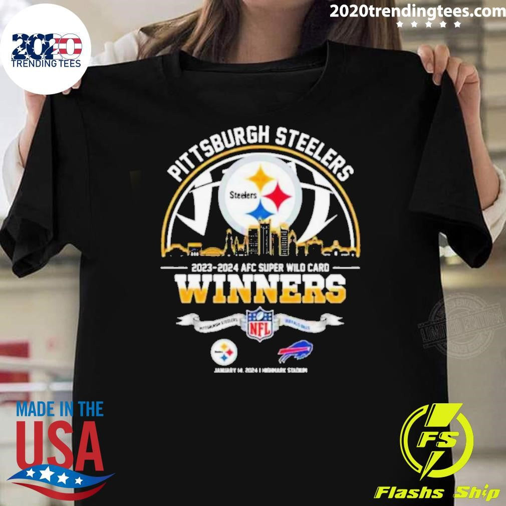 Original pittsburgh Steelers Winners Season 2023 2024 - Adult & Kids T-Shirts, Sweatshirts & Hoodies apparel design preview 1