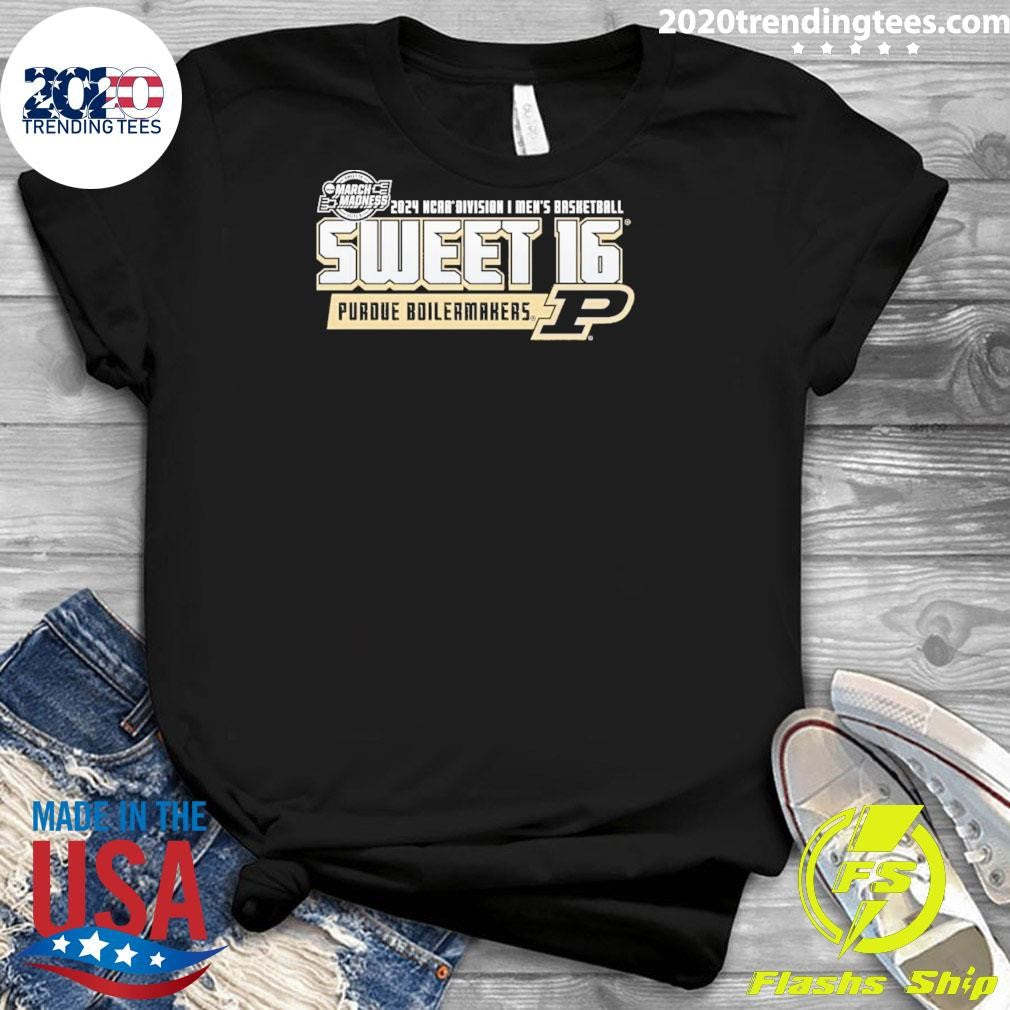 Original purdue Men's Basketball 2024 Sweet Sixteen - Adult & Kids T-Shirts, Sweatshirts & Hoodies apparel design preview 3