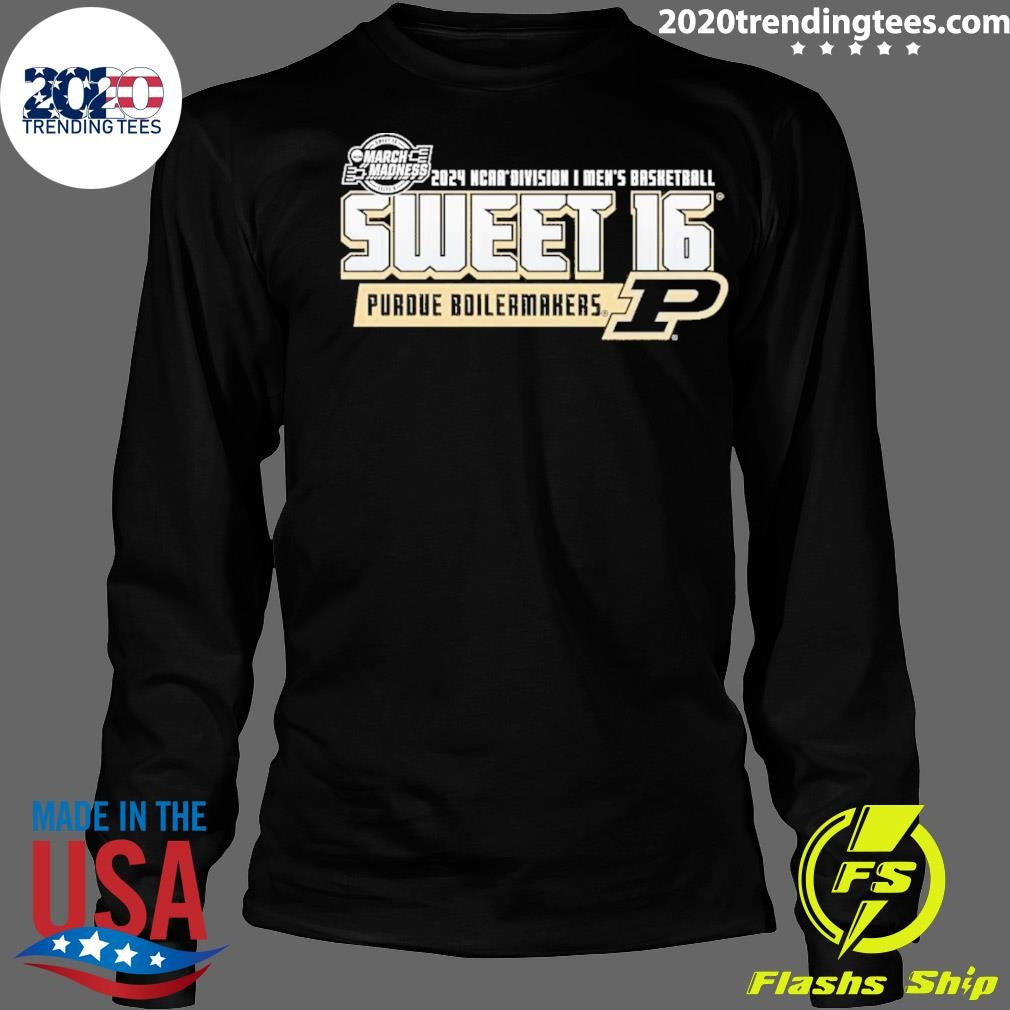 Original purdue Men's Basketball 2024 Sweet Sixteen - Adult & Kids T-Shirts, Sweatshirts & Hoodies apparel design preview 4