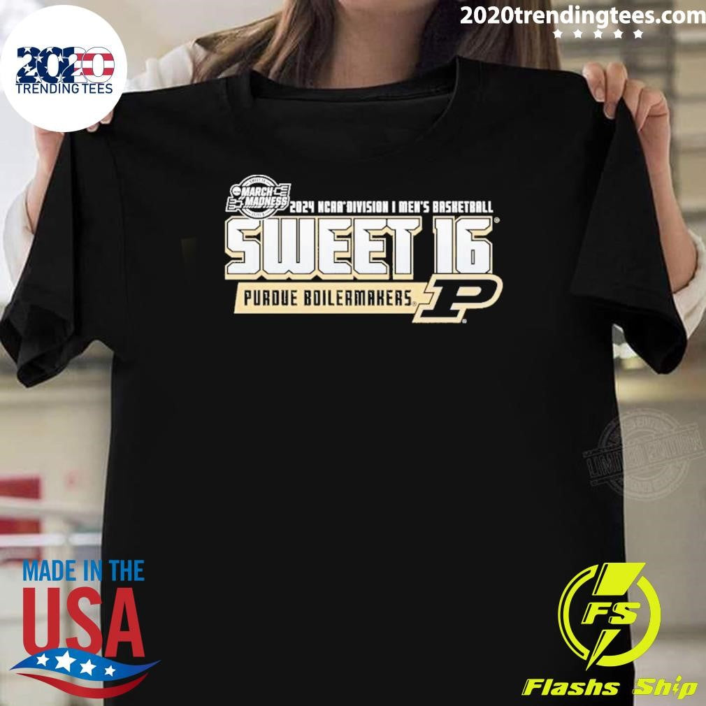 Original purdue Men's Basketball 2024 Sweet Sixteen - Adult & Kids T-Shirts, Sweatshirts & Hoodies apparel design preview 1