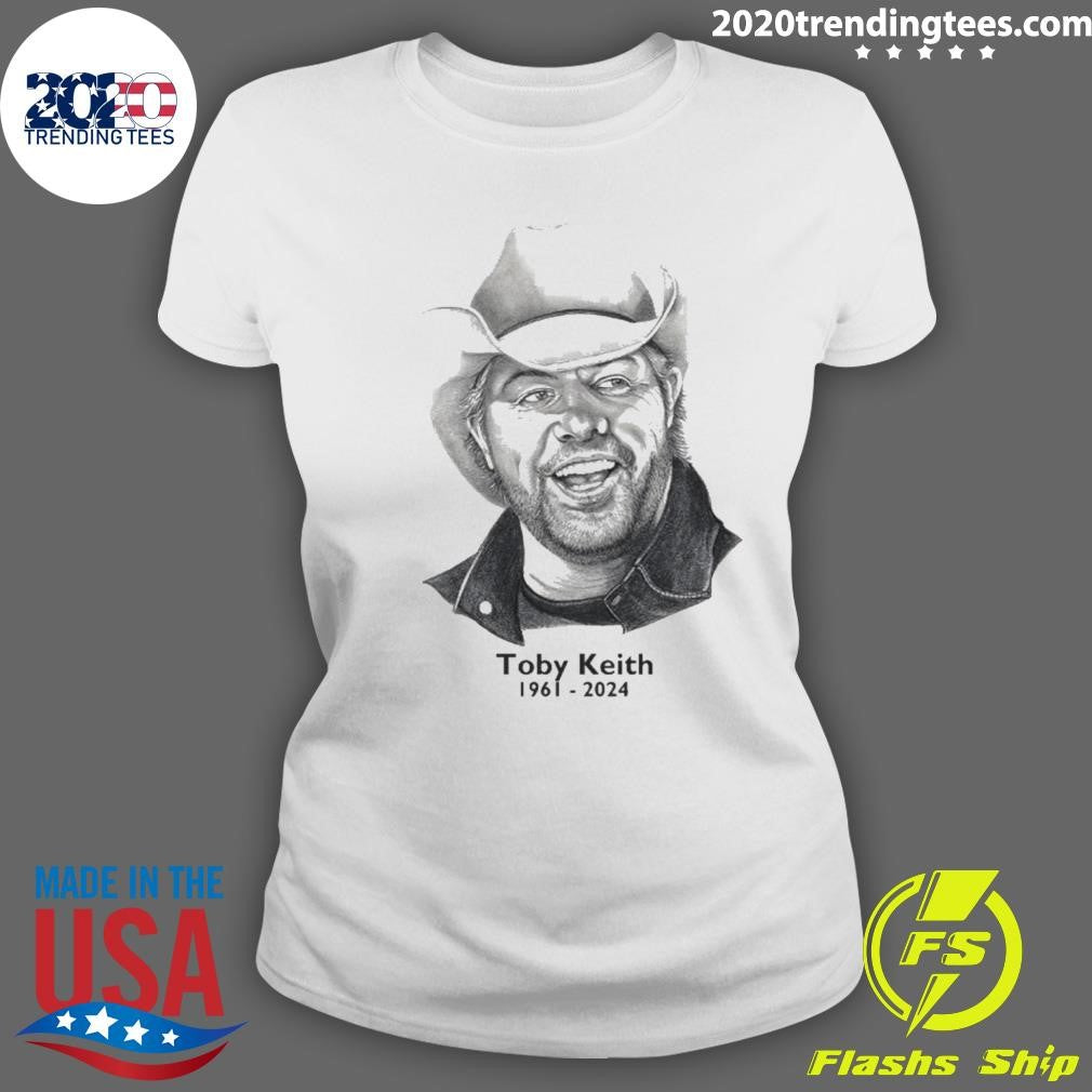 Original rip Toby Keith 1961-2024 - Adult & Kids T-Shirts, Sweatshirts & Hoodies apparel design preview 3