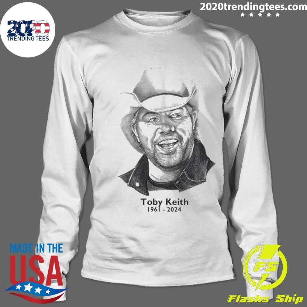 Original rip Toby Keith 1961-2024 - Adult & Kids T-Shirts, Sweatshirts & Hoodies apparel design preview 4