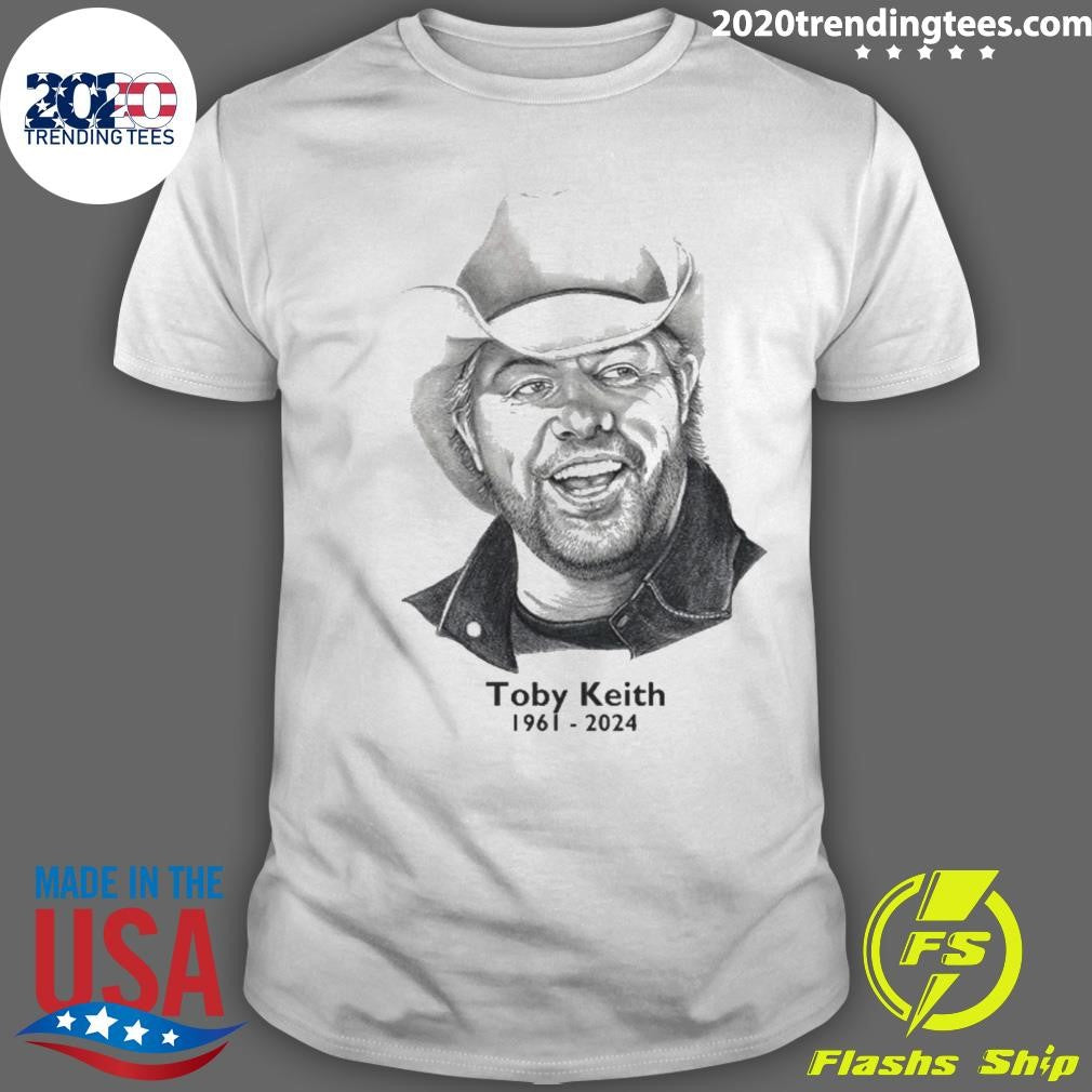 Original rip Toby Keith 1961-2024 - Adult & Kids T-Shirts, Sweatshirts & Hoodies apparel design preview 1