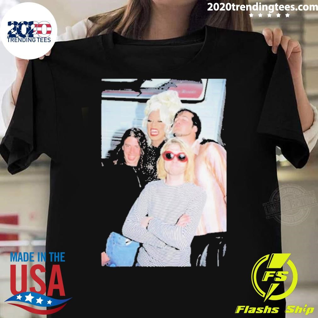 Original ruPaul And Nirvana - Adult & Kids T-Shirts, Sweatshirts & Hoodies apparel design preview 1