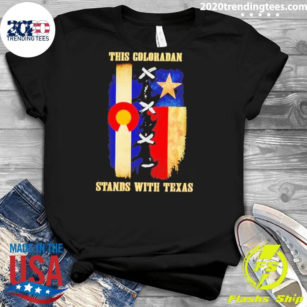 Original this Coloradan Stands With Texas - Adult & Kids T-Shirts, Sweatshirts & Hoodies apparel design preview 3