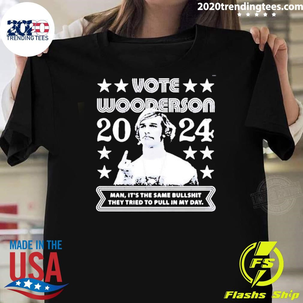 Original wooderson 2024 Phony Campaign - Adult & Kids T-Shirts, Sweatshirts & Hoodies apparel design preview 1