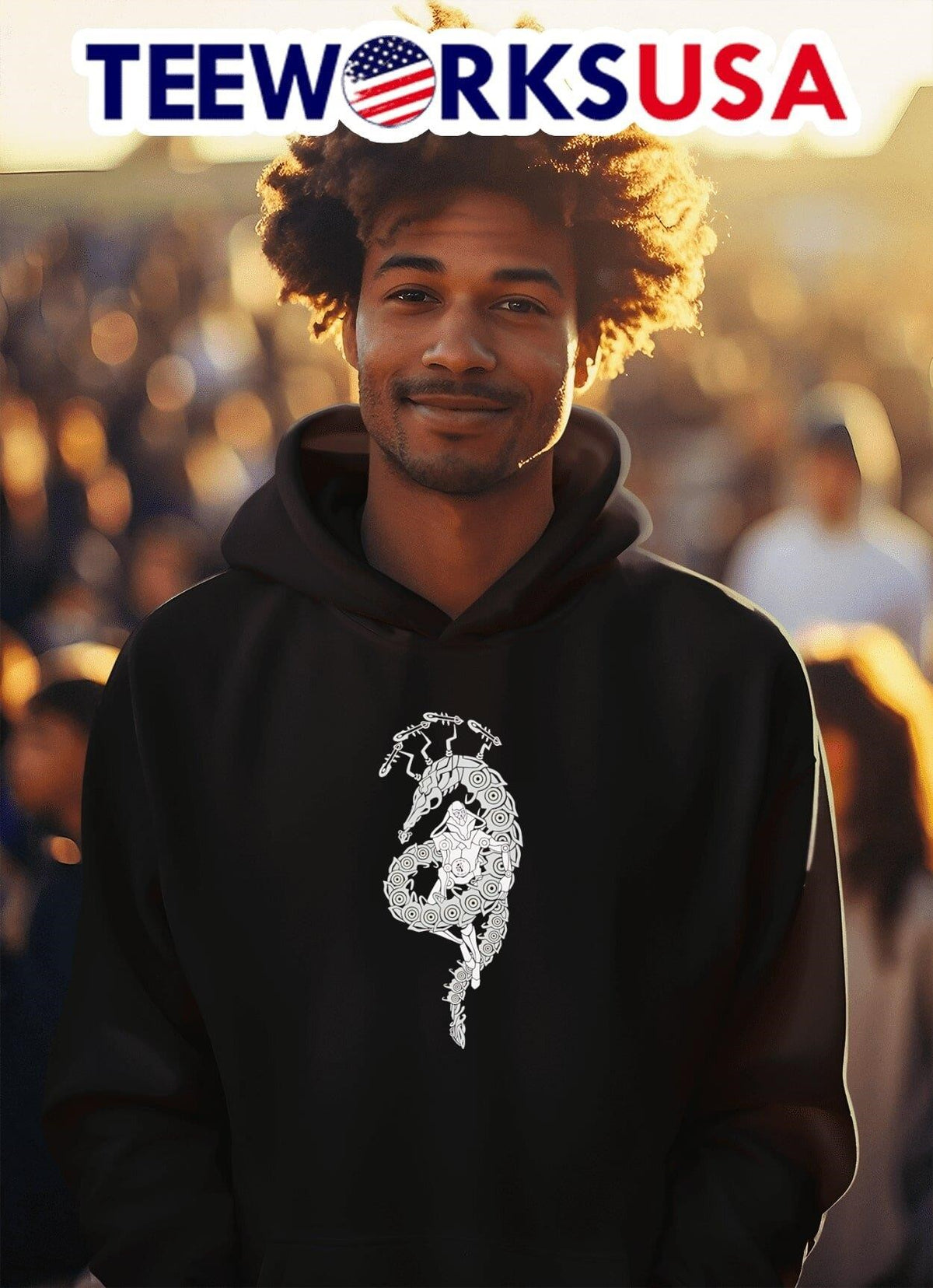 Orowyrm x Thrax Stencil Warframe - Adult & Kids T-Shirts, Sweatshirts & Hoodies apparel design preview 2
