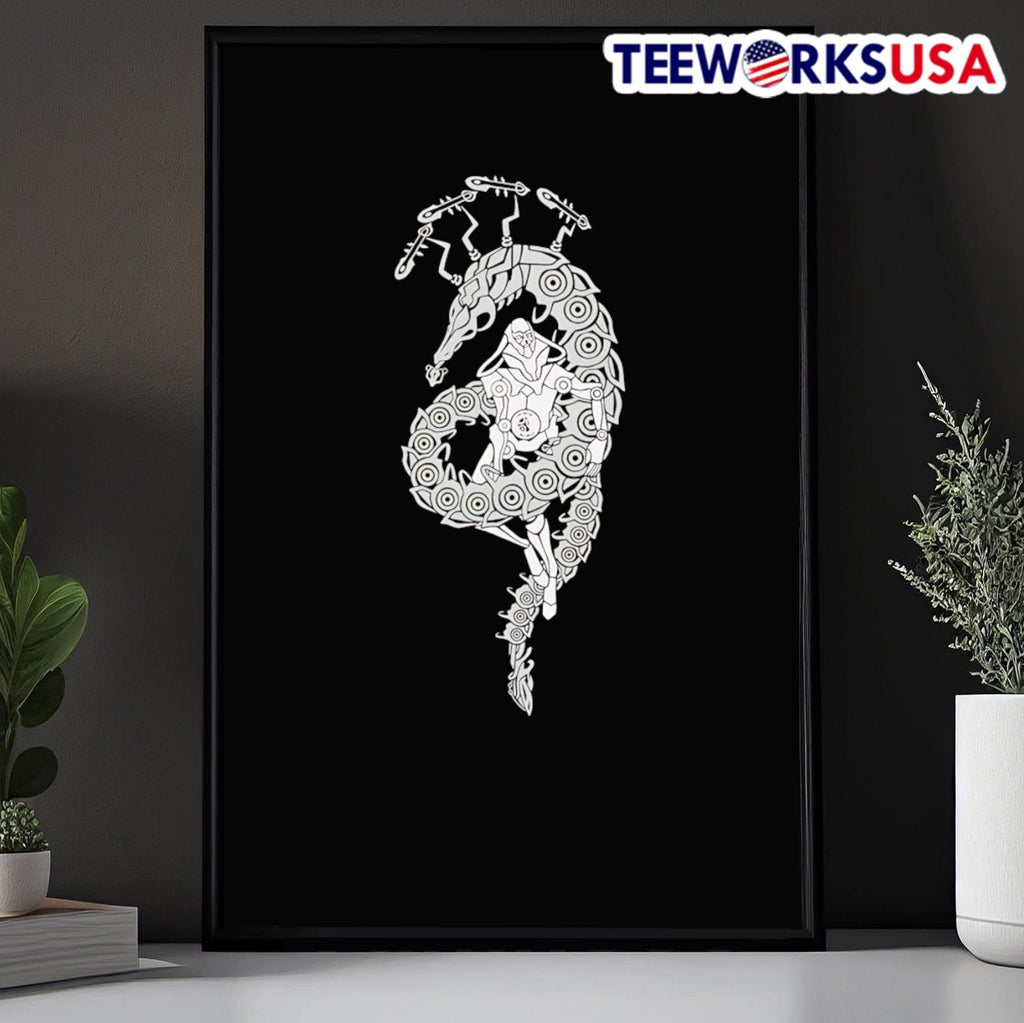 Orowyrm x Thrax Stencil Warframe - Adult & Kids T-Shirts, Sweatshirts & Hoodies apparel design preview 5