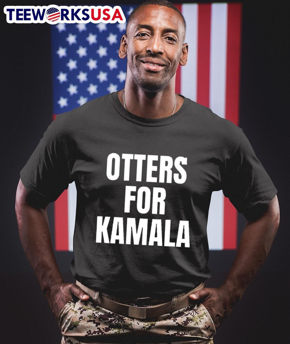 Otters for Kamala Harris - Adult & Kids T-Shirts, Sweatshirts & Hoodies apparel design preview 1