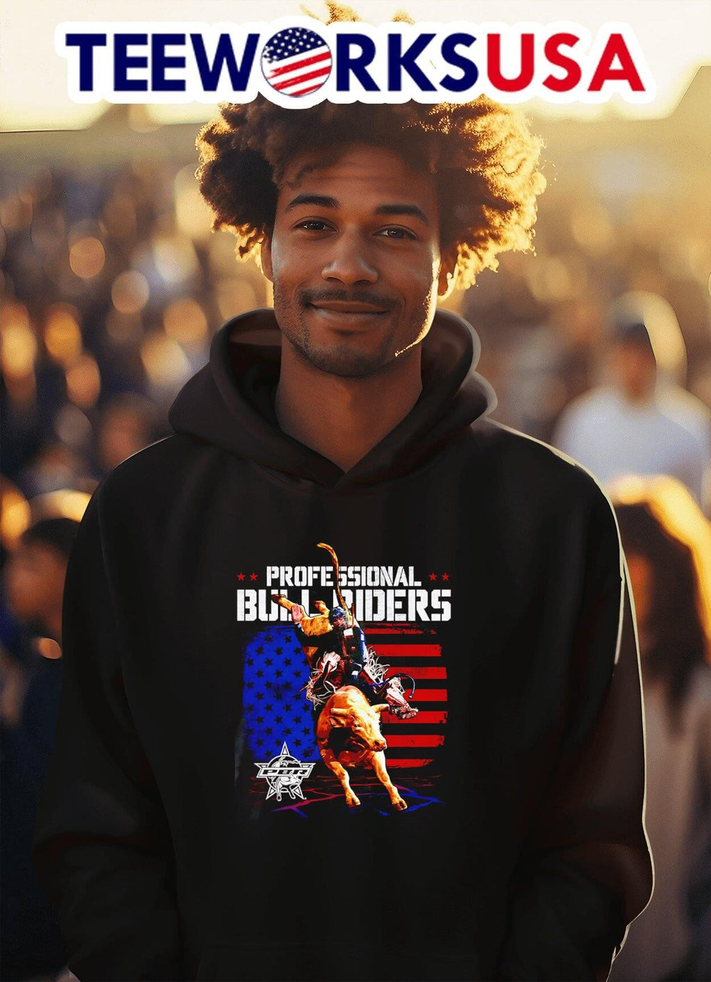 PBR Groundbreaking Patriot - Adult & Kids T-Shirts, Sweatshirts & Hoodies apparel design preview 2