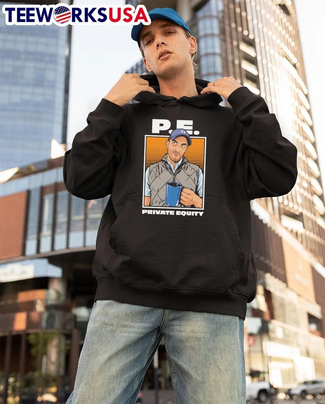 PE Guy Private Equity - Adult & Kids T-Shirts, Sweatshirts & Hoodies apparel design preview 3