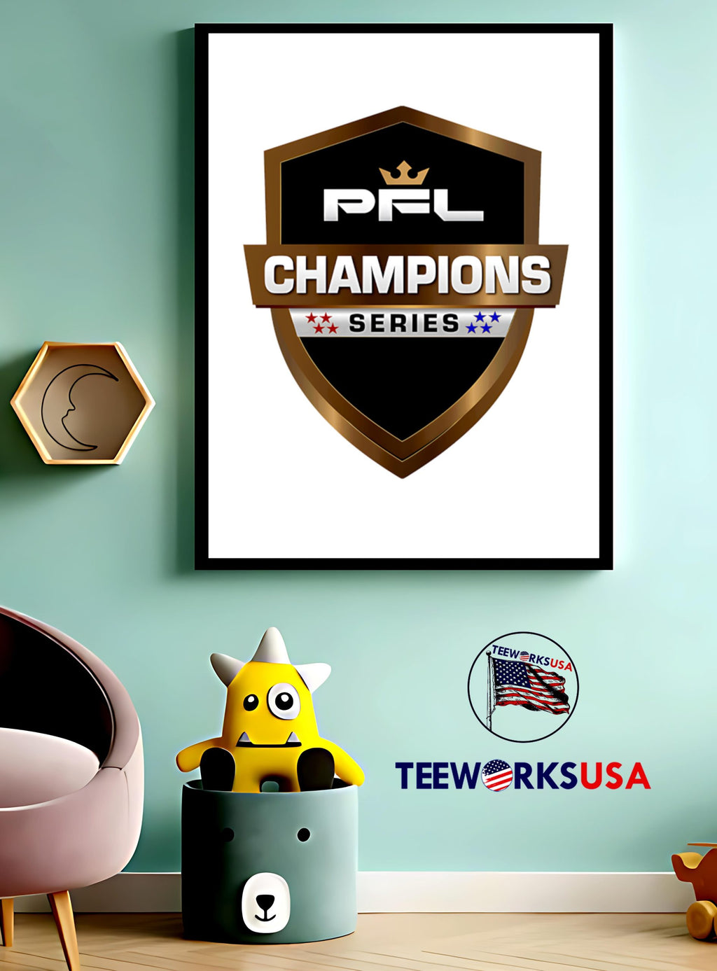 PFL Champions Series logo - Adult & Kids T-Shirts, Sweatshirts & Hoodies apparel design preview 3