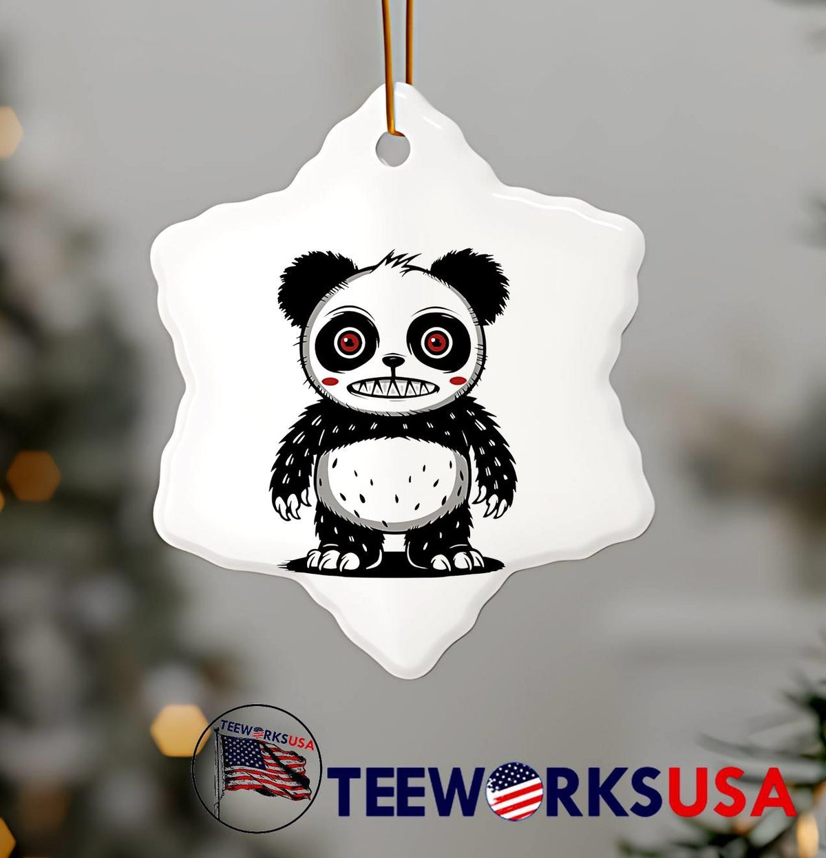 Panda Bear horror cute - Adult & Kids T-Shirts, Sweatshirts & Hoodies apparel design preview 7
