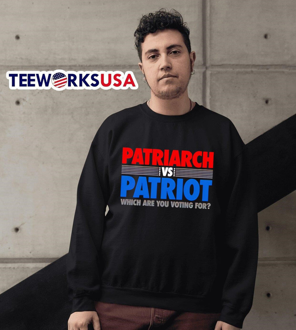 Patriarch vs Patriot which are you voting for - Adult & Kids T-Shirts, Sweatshirts & Hoodies apparel design preview 3
